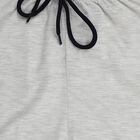 Boys' Ecru Melange Regular Fit Cotton Blend Bermuda Shorts, एक्रू मिश्रित, small