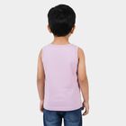 Boys' Lavender Round Neck Regular T-Shirt, Lilac, small