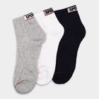 Men's Socks (Pack of 3), Melange Light Grey, small