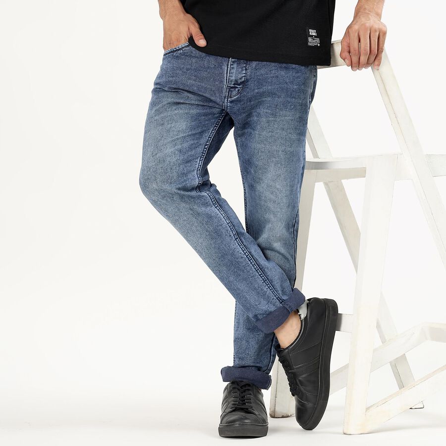 Men's Slim Fit Jeans, Light Blue, large image number null