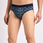 Men's 100% Cotton Brief, Navy Blue, small