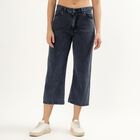 Women's Muted Denim Blue Slim Fit Jeans, गहरा नीला, small