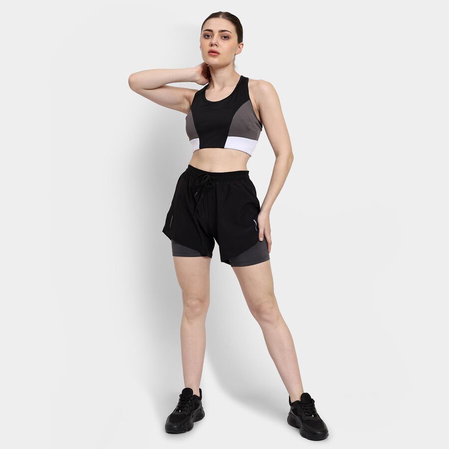 Ladies' Sports Bra , Black, large image number null