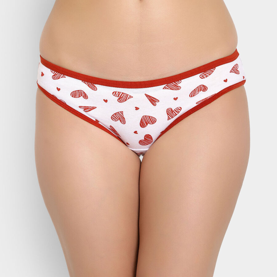 Cotton Printed Panty, Red, large image number null
