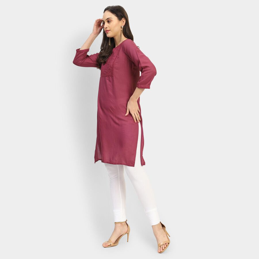 Ladies' Kurta, Wine, large image number null
