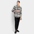 Men's 100% Cotton Casual Shirt, Dark Grey, small image number null