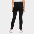 Girls' Black Regular Fit Classic Jeans, Black, small