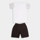 Boys' 100% Cotton Woven Baba Suit , ऑफ व्हाइट, small image number null