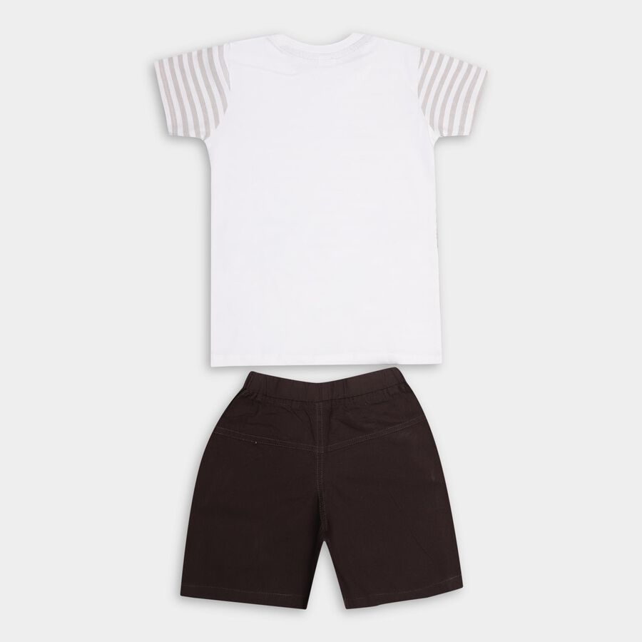Boys' 100% Cotton Woven Baba Suit , ऑफ व्हाइट, large image number null