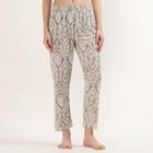 Women's Light Grey Regular-Fit Solid Elastic Waist Pyjama, हल्का ग्रे, small