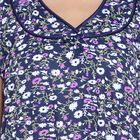 Printed Nighty, Navy Blue, small image number null