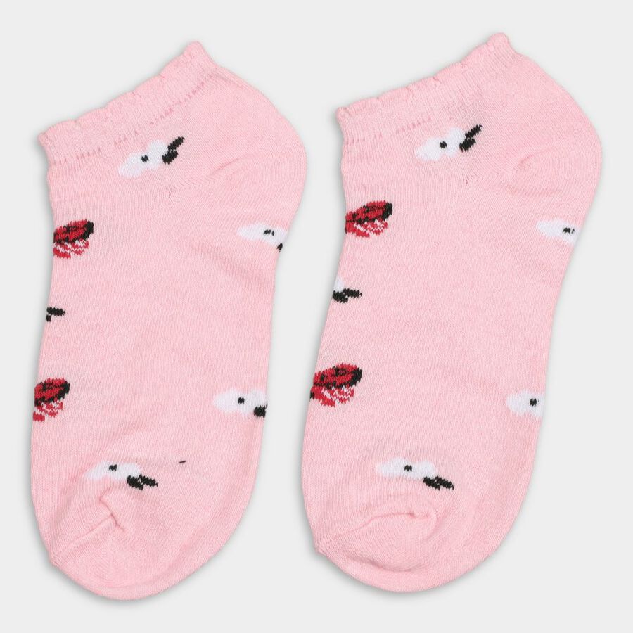 Girl's Socks (Pack of 2), Pink, large image number null