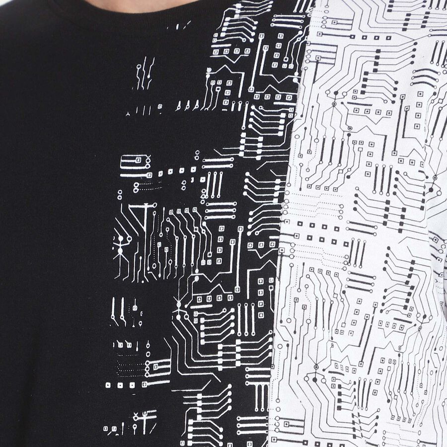 Regular Round Neck T-Shirt, Black, large image number null