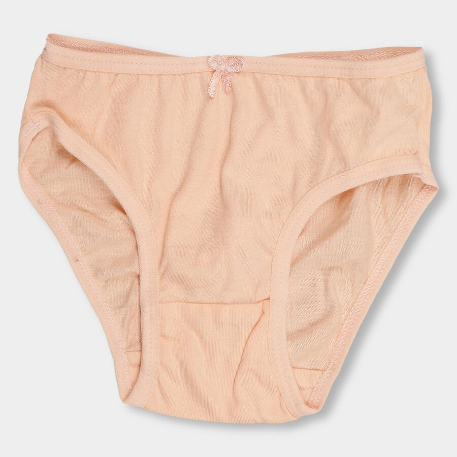 Girls' 100% Cotton Panty , Peach, large image number null