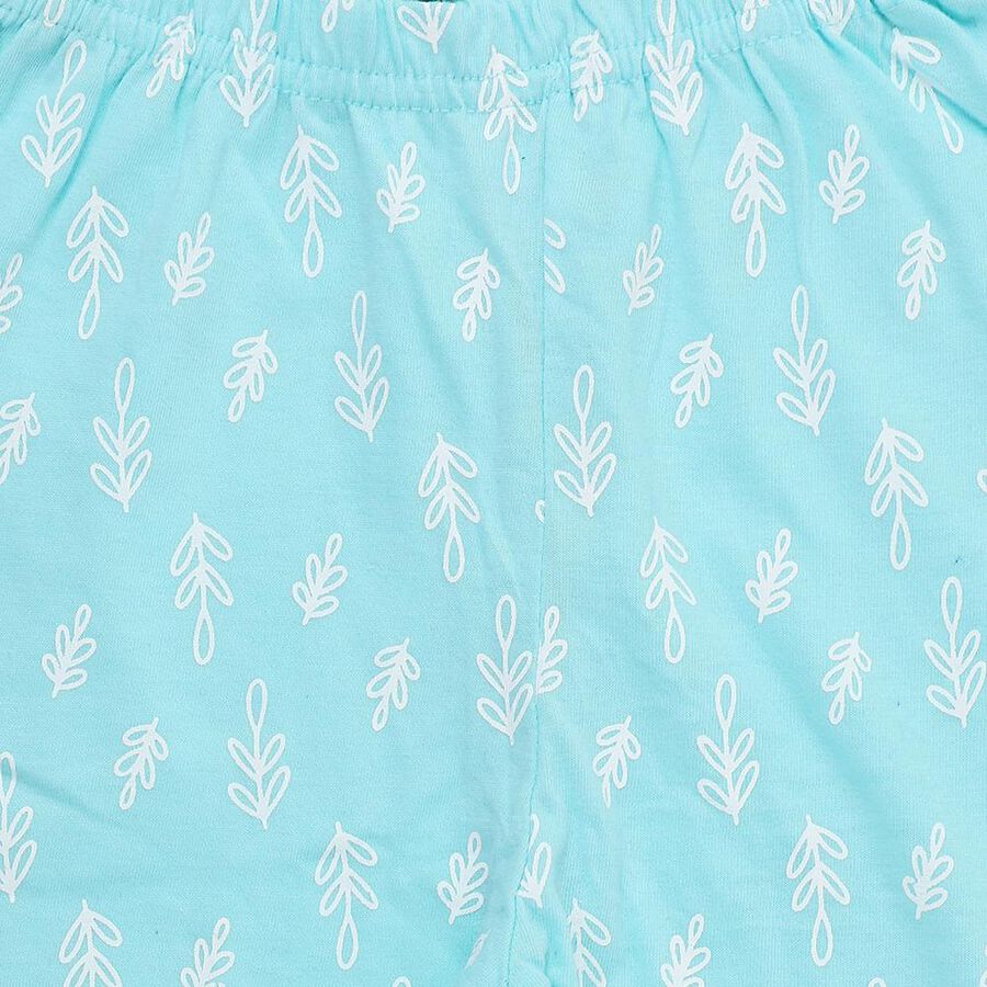 Girls' Pyjama, एक्वा, large image number null