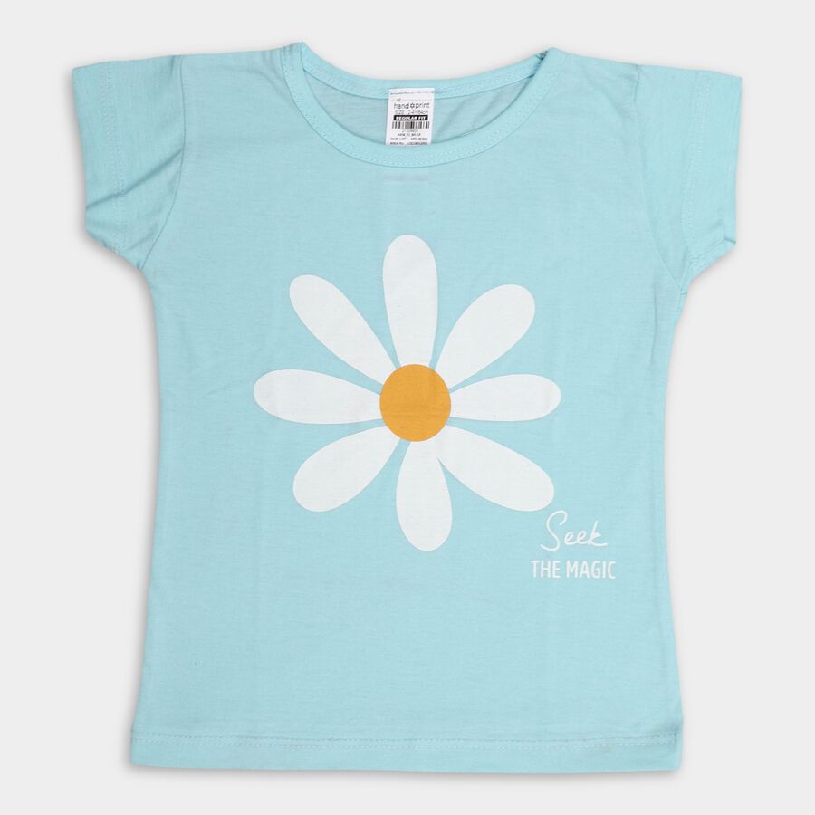 Girls' T-Shirt, Light Blue, large image number null