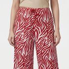 Women's Maroon Relaxed Fit Solid Pyjama, मरून, small