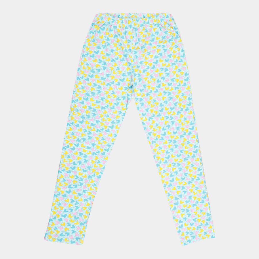 Girls Printed Pyjama, Aqua, large image number null