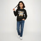 Girls' Sweatshirt, काला, small image number null