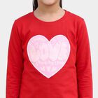 Girls Red Regular Top, लाल, small