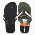 Men Olive Green Flip-Flop Slippers, Olive, small