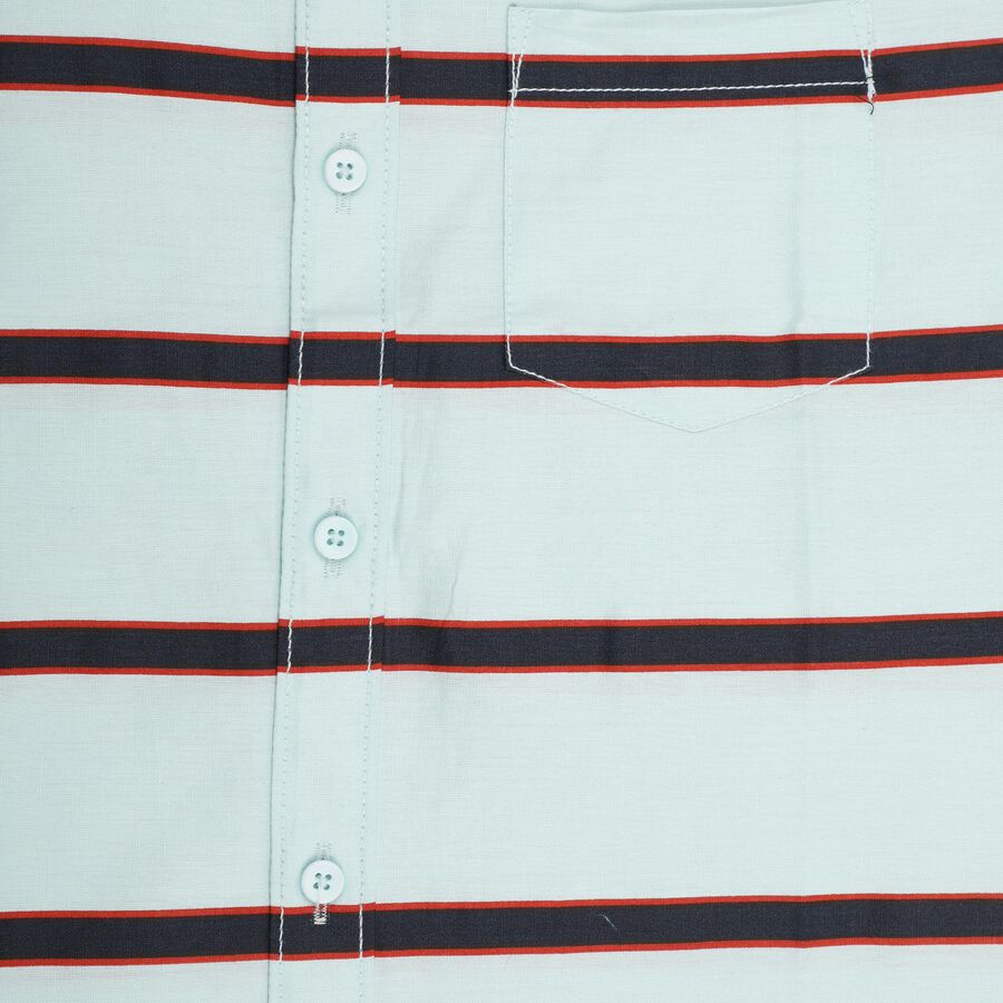 Boys' 100% Cotton Casual Shirt , हल्का नीला, large image number null