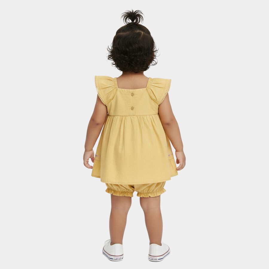 Infants' Frock, पीला, large