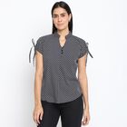 Checks 3/4th Sleeves Shirt, Black, small image number null
