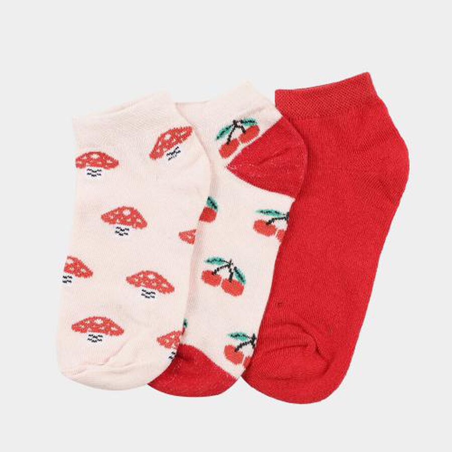 Ladies' Socks Pack of 3, Assorted, large