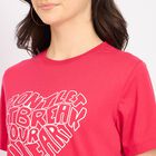Ladies' Round Neck T-Shirt , Fuchsia, small