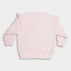 Infants' Light Pink Crew Neck Casual Sweatshirt, हल्का गुलाबी, small image number null