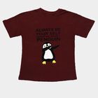 Girls' T-Shirt, वाइन, small