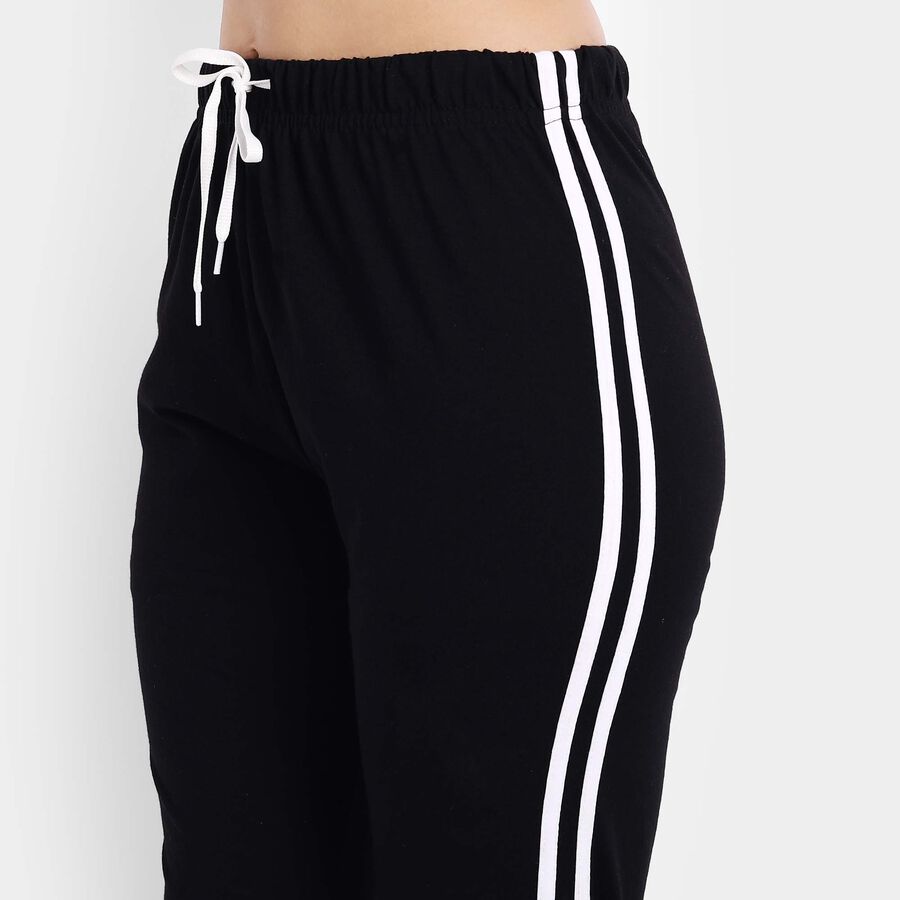 Cut N Sew Ankle Length Joggers, Black, large image number null