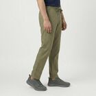 Men's Green Slim Fit Casual Trousers, Light Green, small