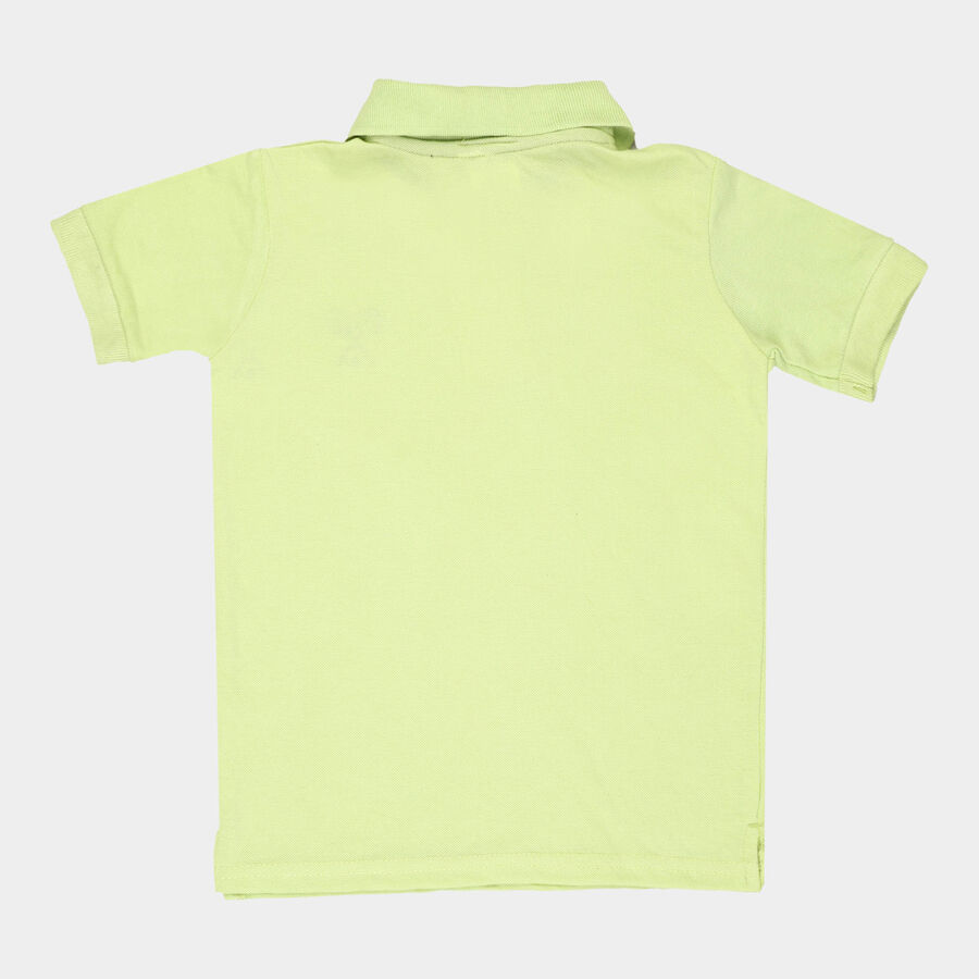Boys Solid T-Shirt, Light Green, large image number null