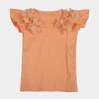 Girls' T-Shirt, Peach, small