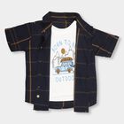 Infants'Shirt, नेवी ब्लू, small image number null