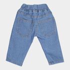 Infants Basic Wash Elasticated Jeans, Mid Blue, small image number null