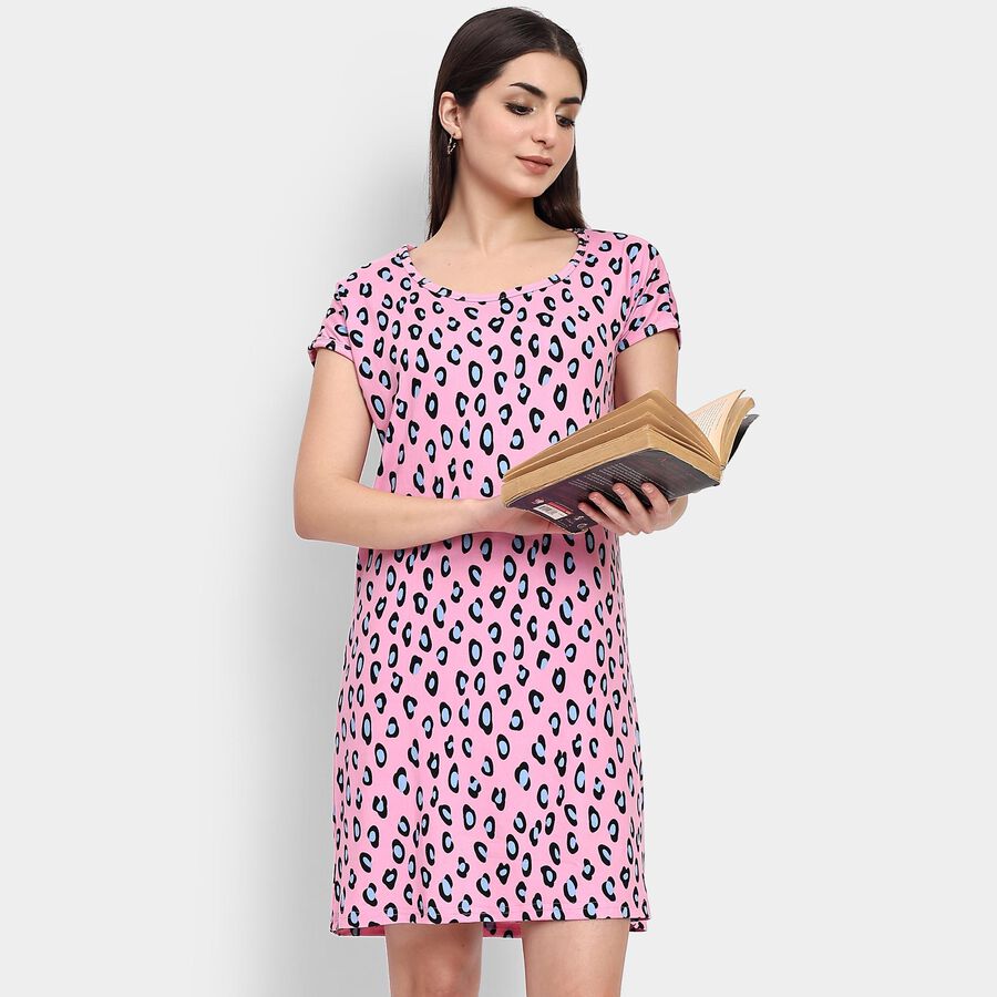 Ladies' Nighty , Light Pink, large image number null