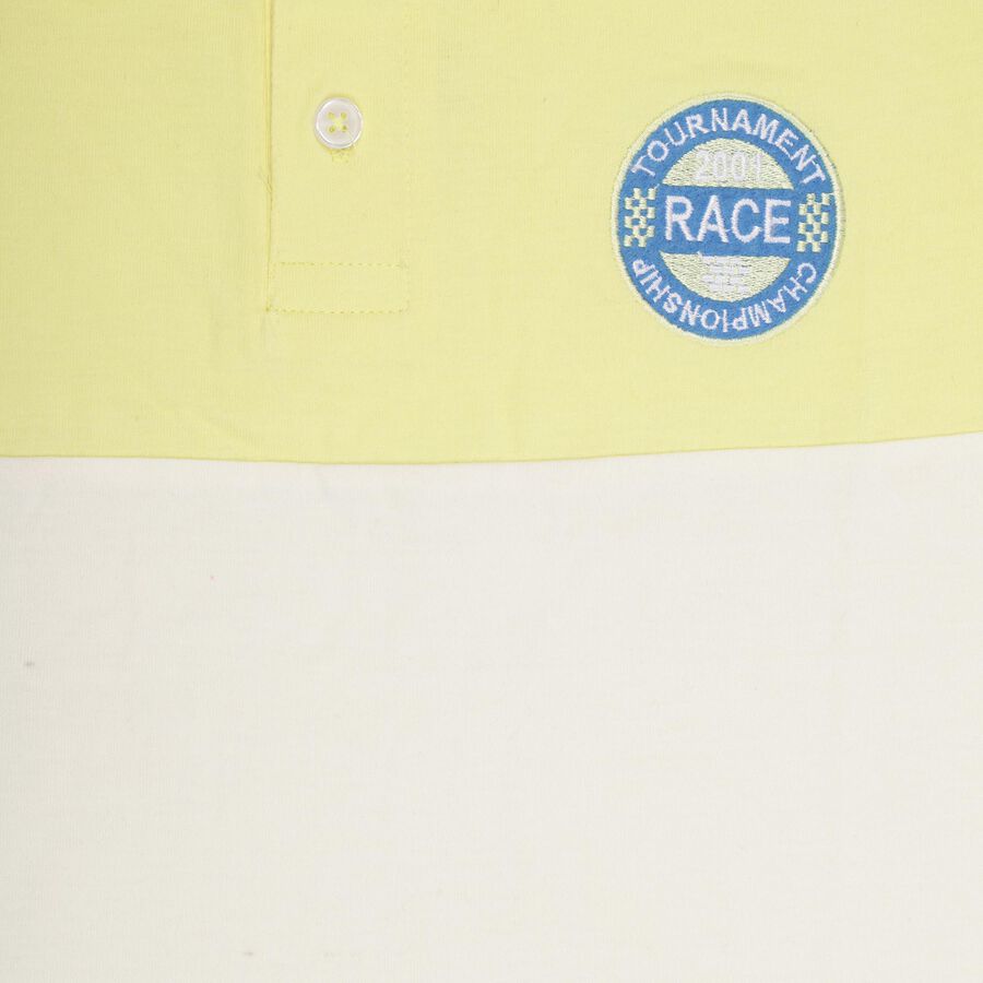 Boys' Half Sleeves T-Shirt , पीला, large image number null