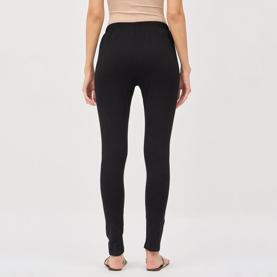 Ladies' Ankle Length Churidar, Black, large image number null