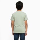 Boys' 100% Cotton Half Sleeves T-Shirt, हल्का हरा, small image number null