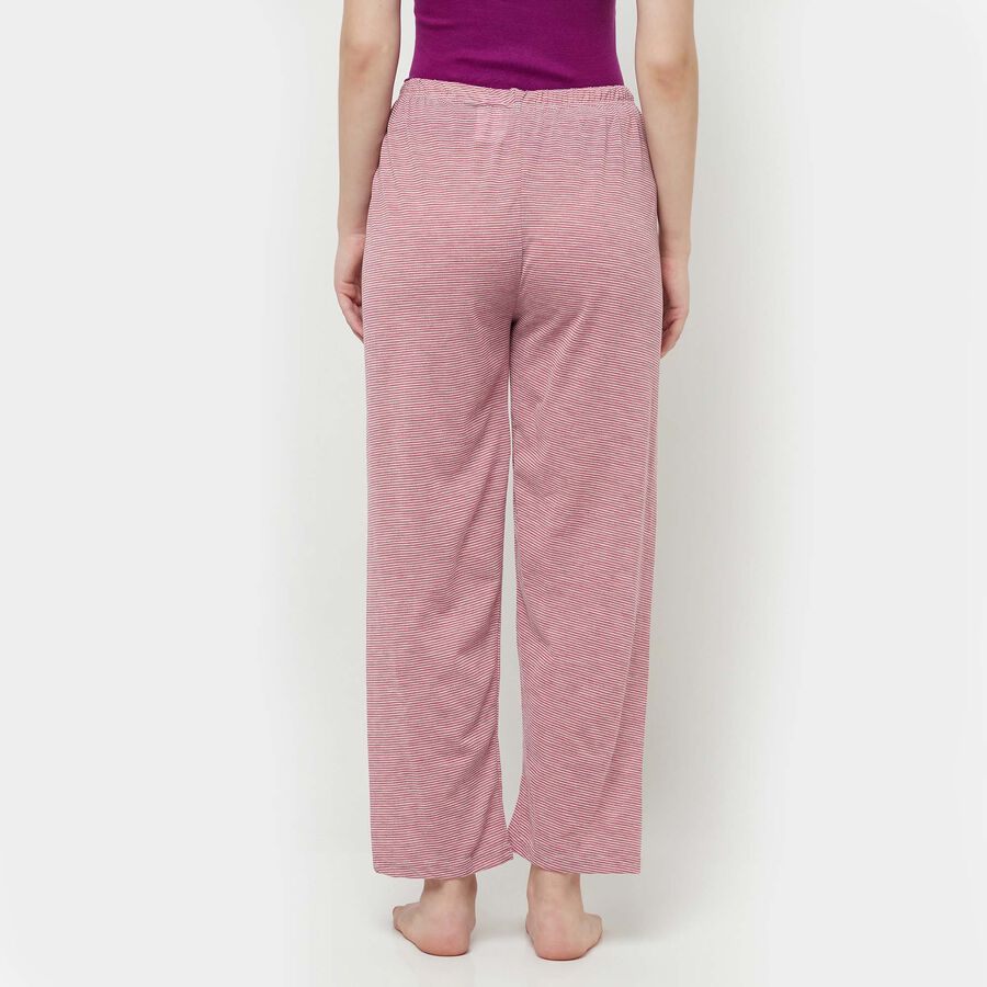 Stripes Full Length Pyjama, Fuchsia, large image number null