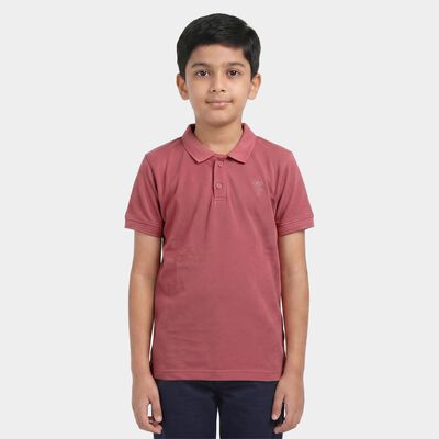 Boys Pink Polo Neck Polo Boys T-Shirt