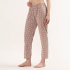 Women's Lilac Regular Fit Polka Dot Printed Pyjama, लाइलेक, small