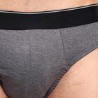 Men's Briefs , Charcoal, small