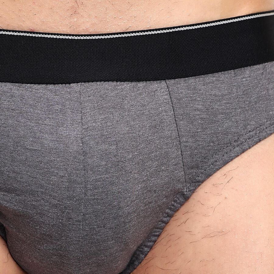 Men's Briefs , Charcoal, large