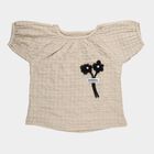 Girls' T-Shirt, गहरा पीला, small