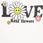 Girls Cotton T-Shirt, Off White, small image number null