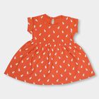 Infant Girls' 100% Cotton Frock , मूँगा (कोरल), small image number null